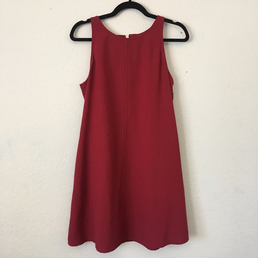 Red/Maroon Shift Dress Size XL with Pockets Casual